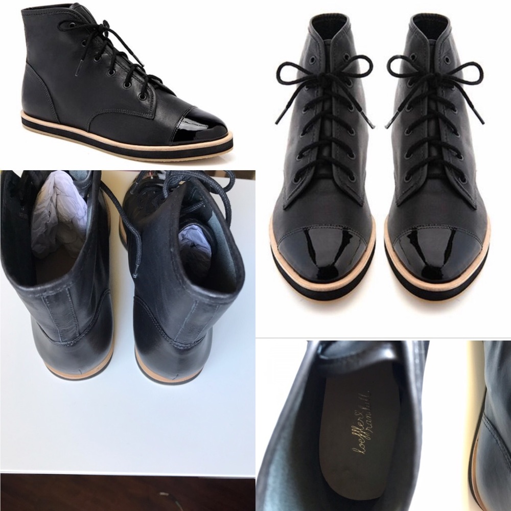 Loeffler Randall Blk Octavia High Top Sneaker